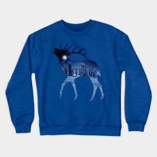 Solstice Deer Crewneck Sweatshirt